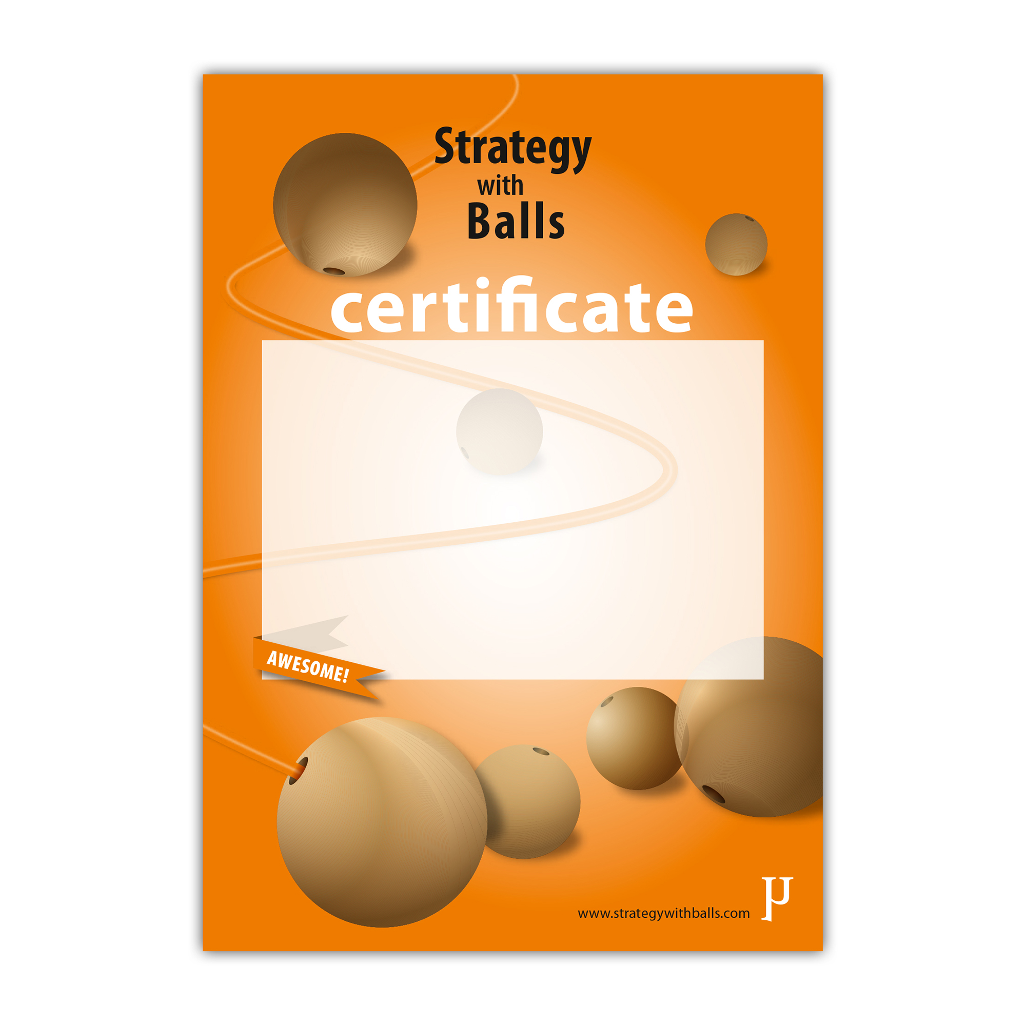 certificaat Strategie met ballen