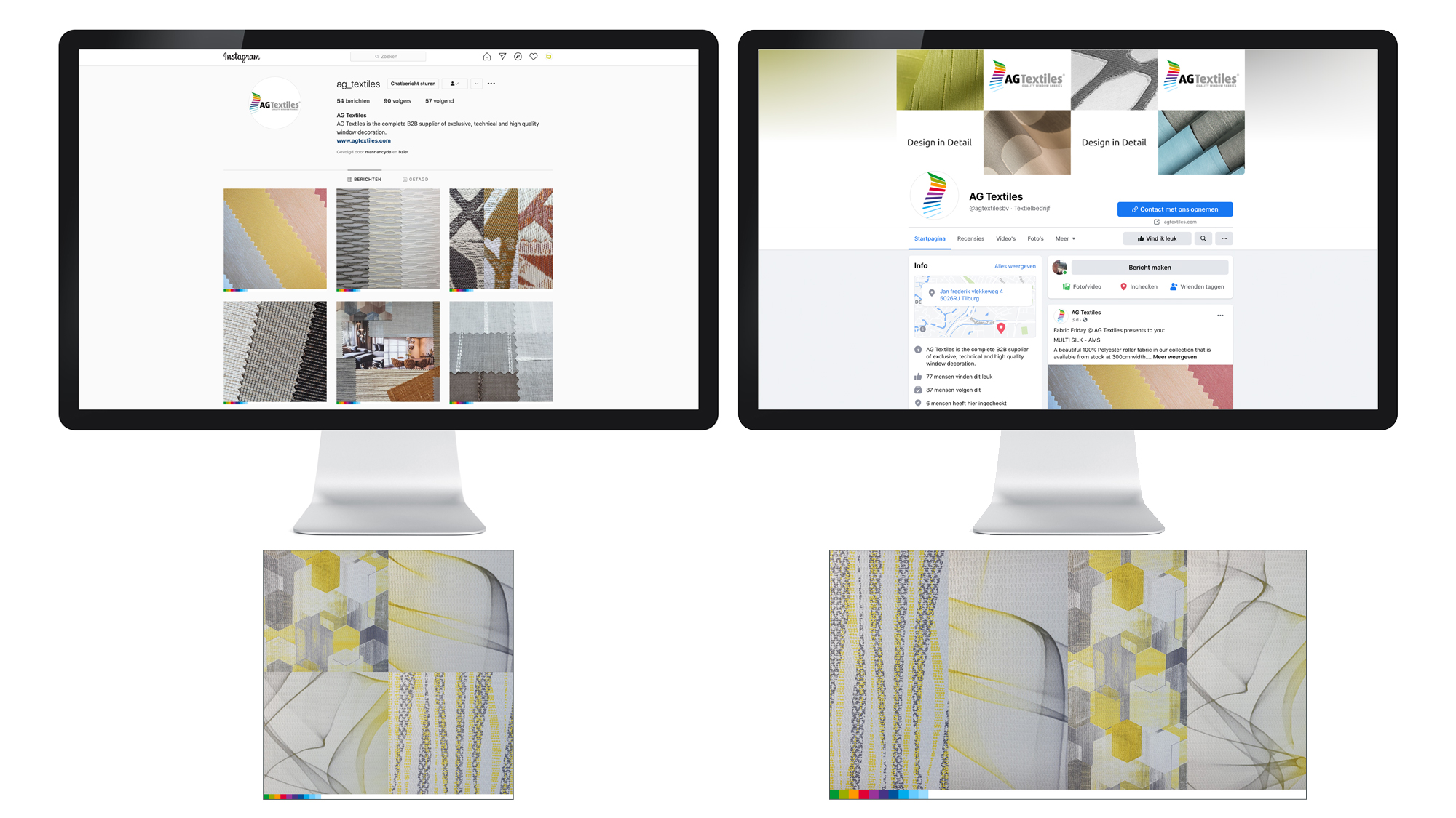 AG Textiles social media