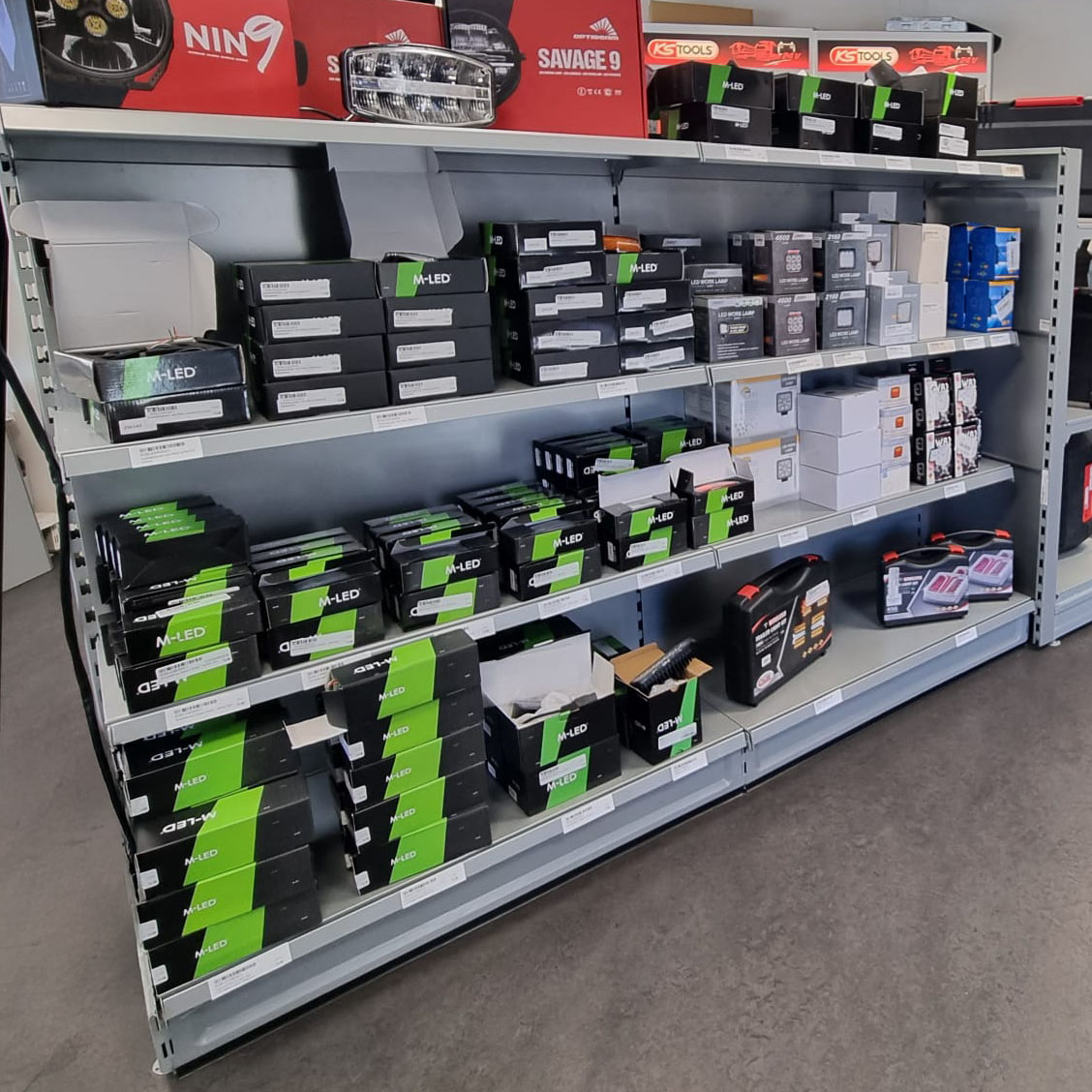 M-LED in het schap