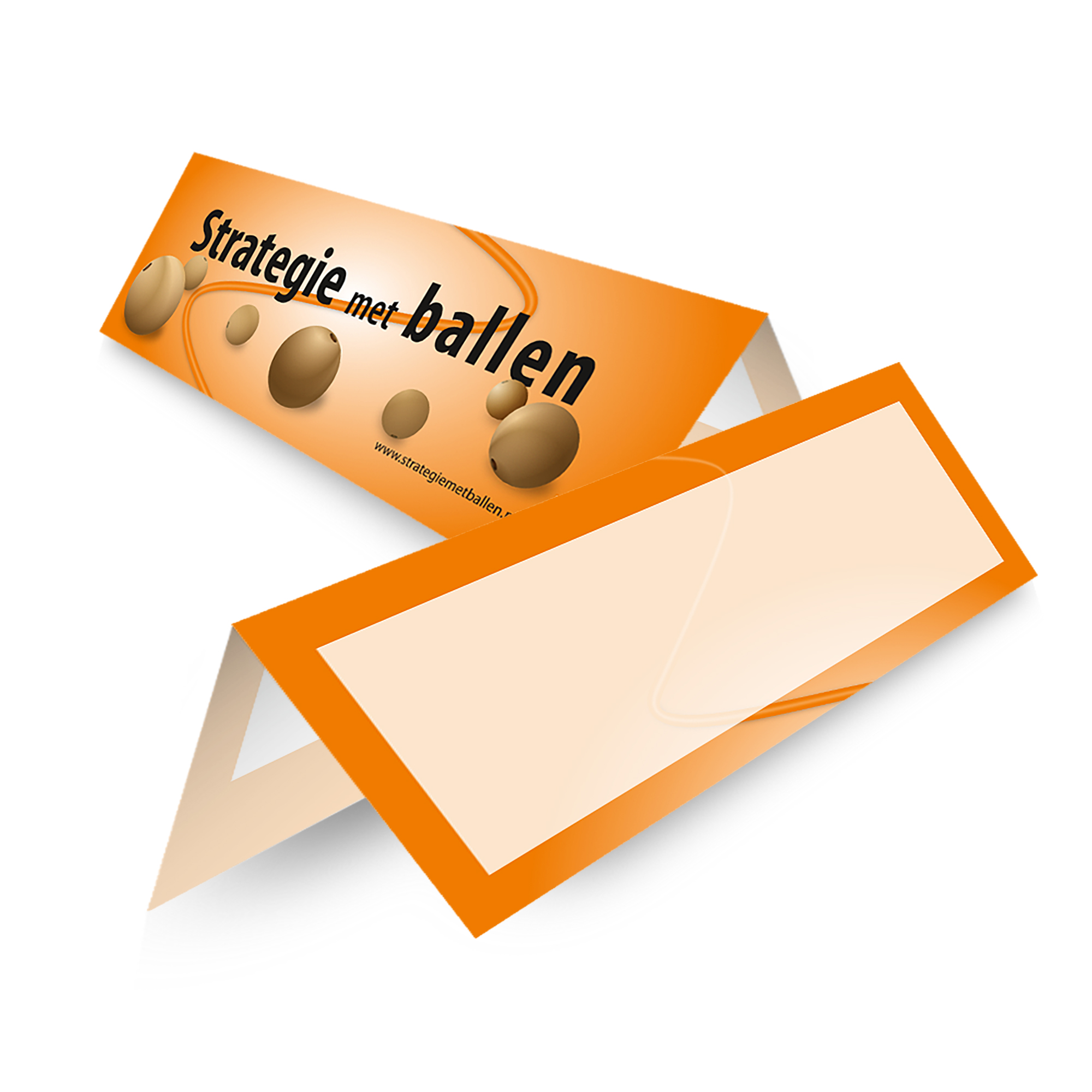 naambordje Strategie met ballen