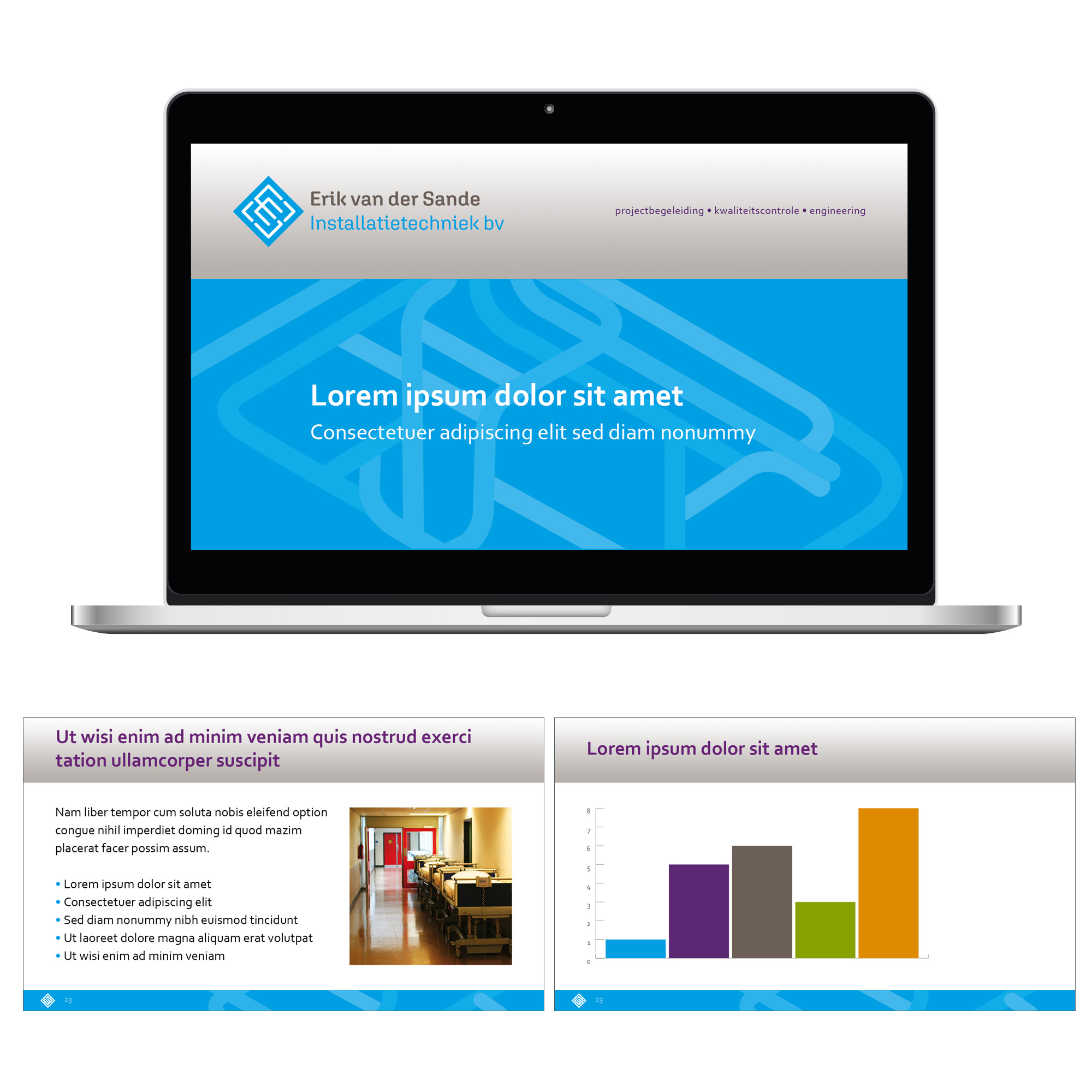 PowerPointtemplate Erik van der Sande Installatietechniek