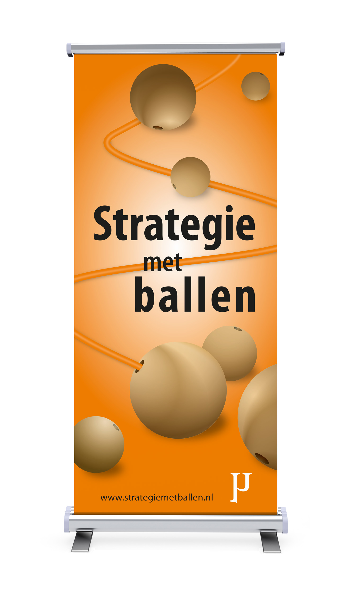 Strategie met ballen rollup banner