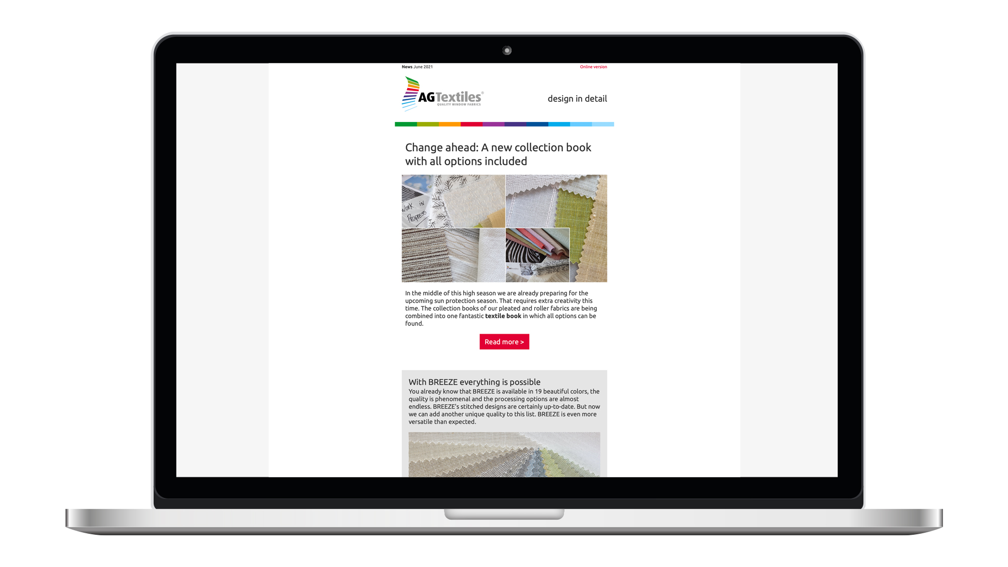 AG Textiles nieuwsbrief