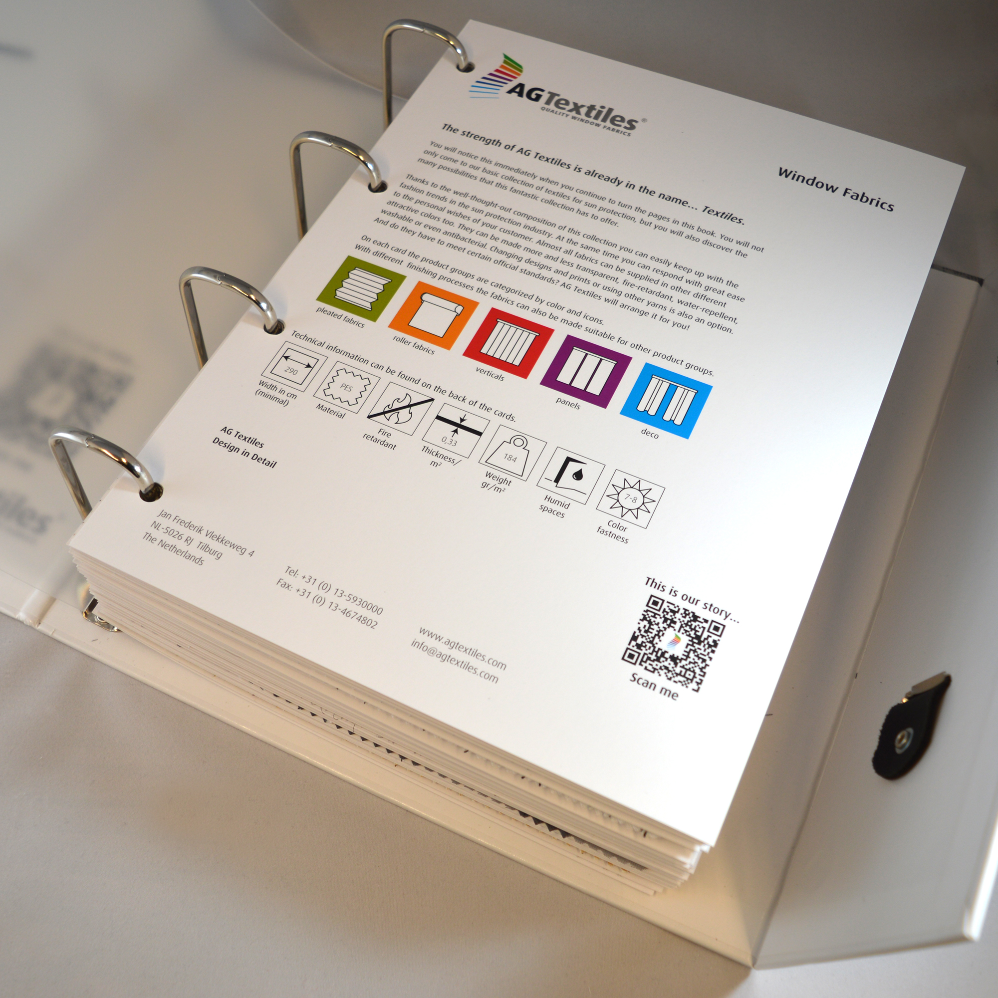 AG Textiles textielboek binnenwerk