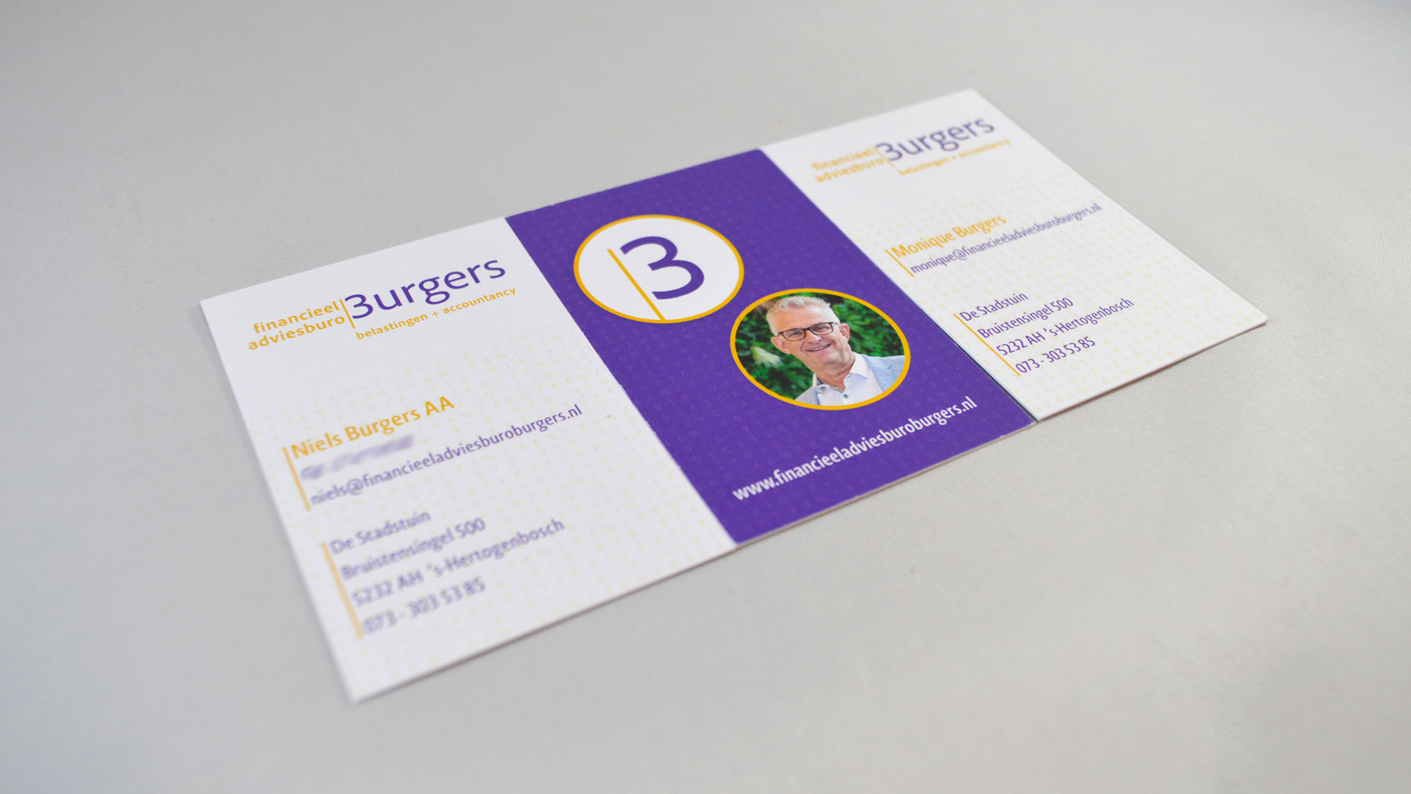 visitekaartjes Financieel adviesburo Burgers