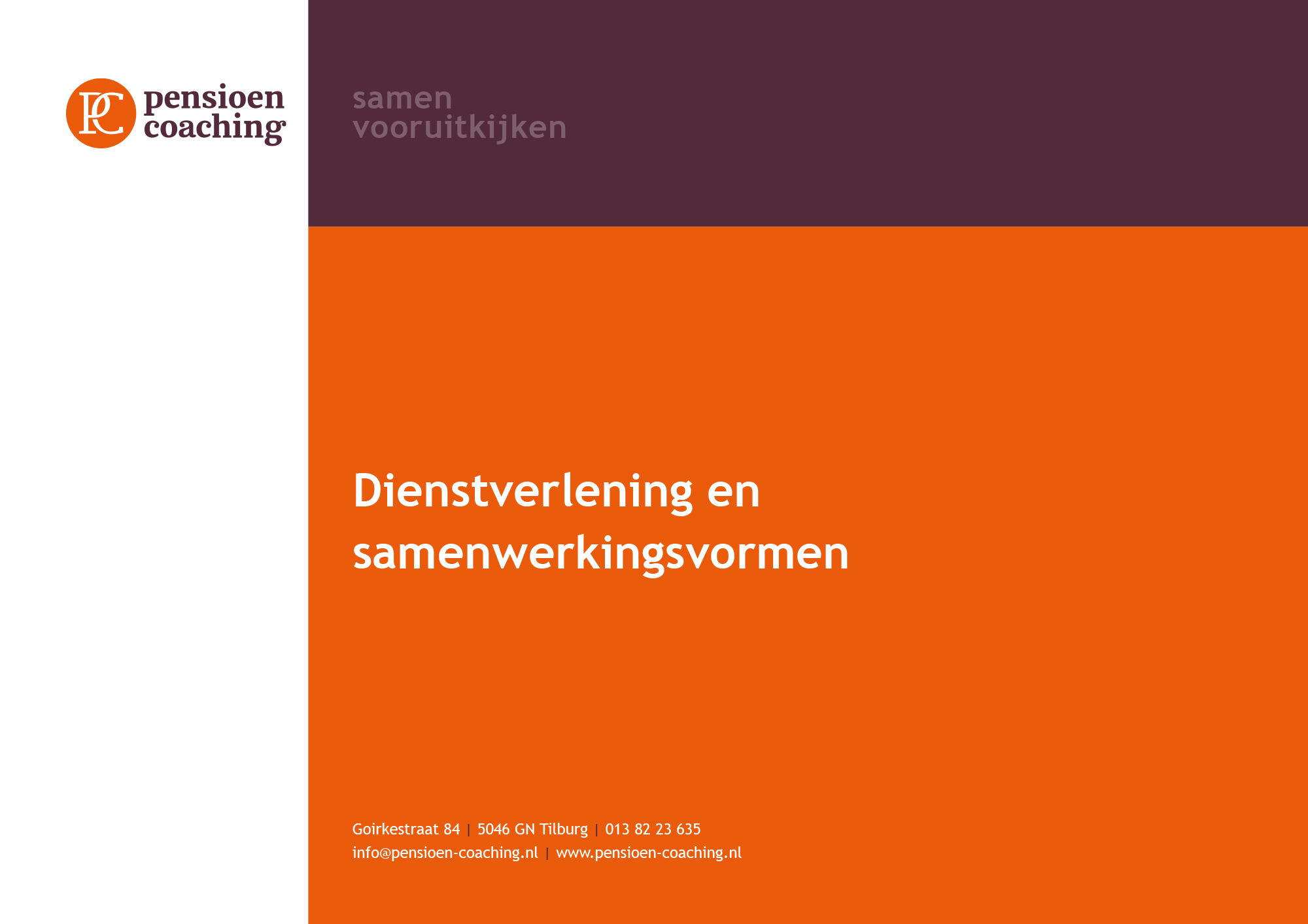 Digitaal formulier Pensioen-Coaching